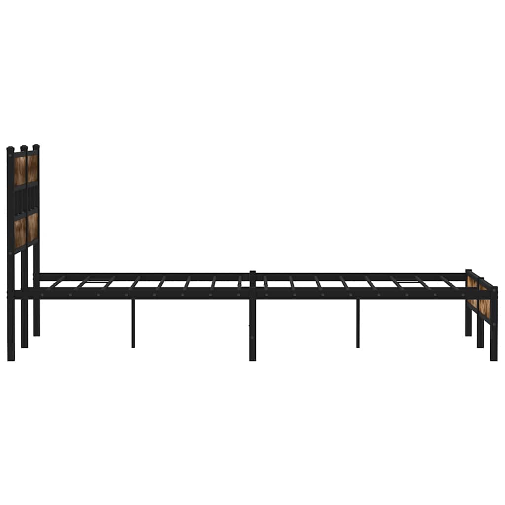 sengeramme m. sengegavl 160x200 cm uden madras sonoma-eg