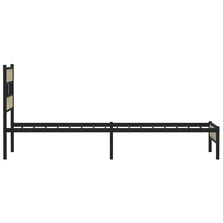 sengeramme 75x190 cm uden madras konstrueret træ sonoma-eg