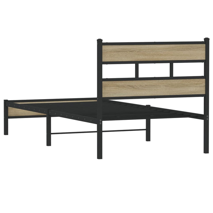 sengeramme 100x190 cm uden madras konstrueret træ sonoma-eg