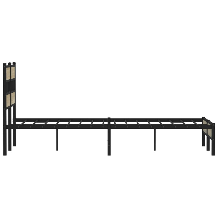 sengeramme 120x190 cm uden madras konstrueret træ sonoma-eg
