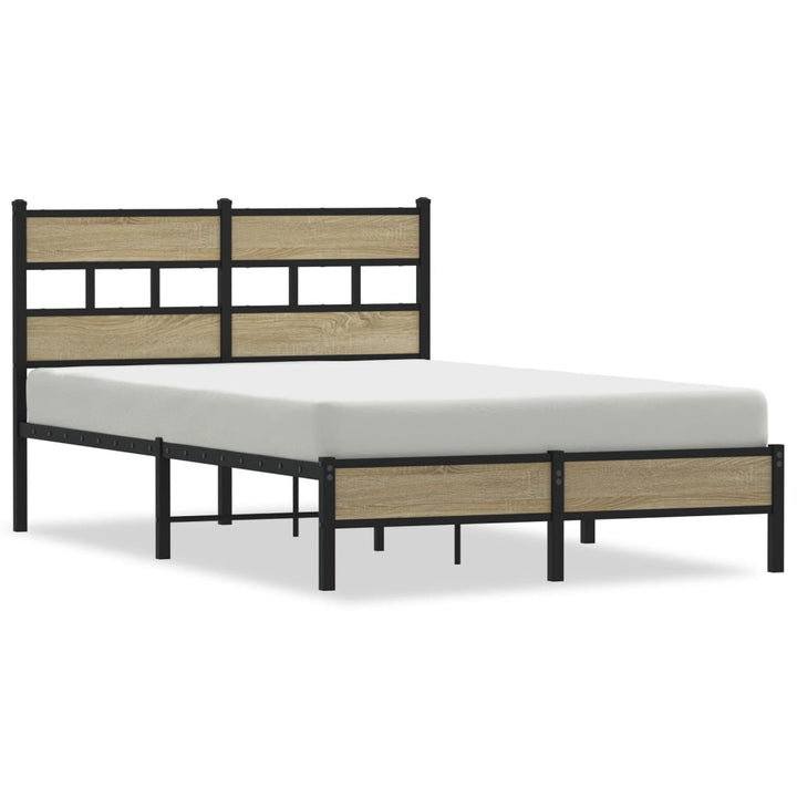 sengeramme 120x200 cm uden madras konstrueret træ sonoma-eg
