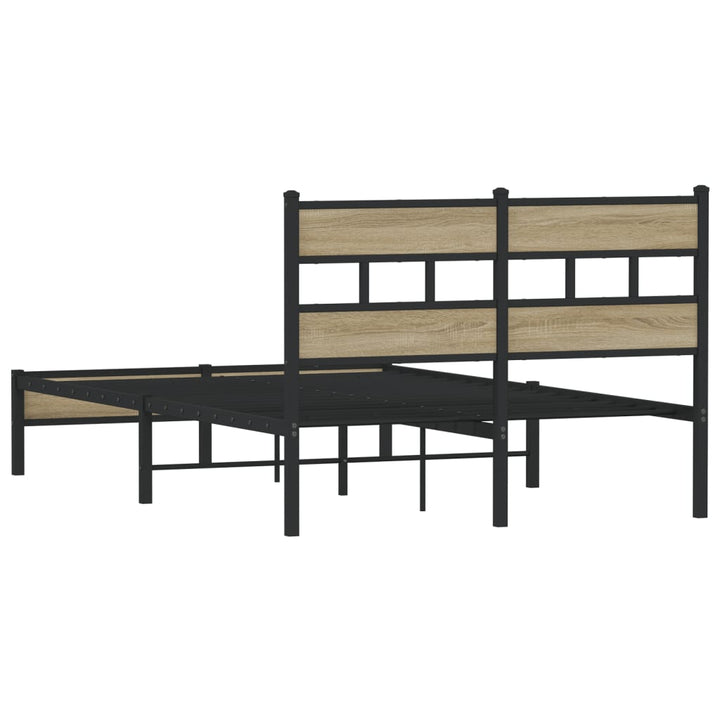 sengeramme 120x200 cm uden madras konstrueret træ sonoma-eg