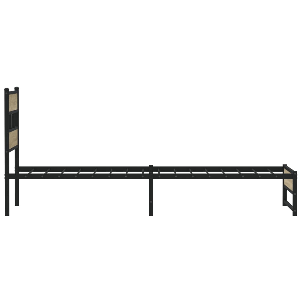 sengeramme uden madras 80x200 cm metal sonoma-eg