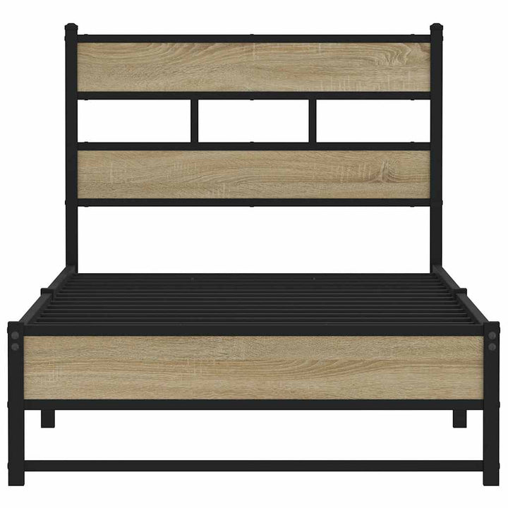 sengeramme uden madras 90x190 cm metal sonoma-eg