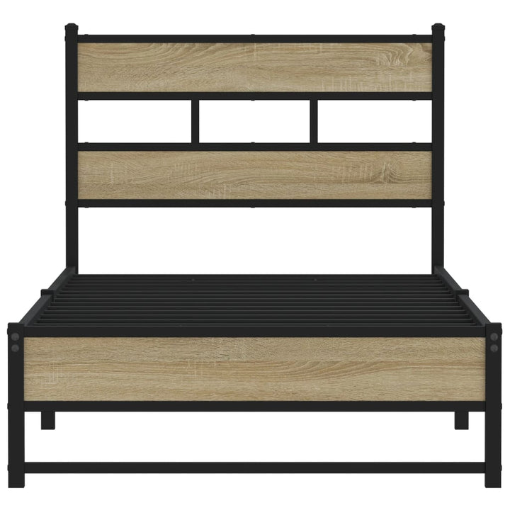 sengeramme uden madras 90x200 cm metal sonoma-eg