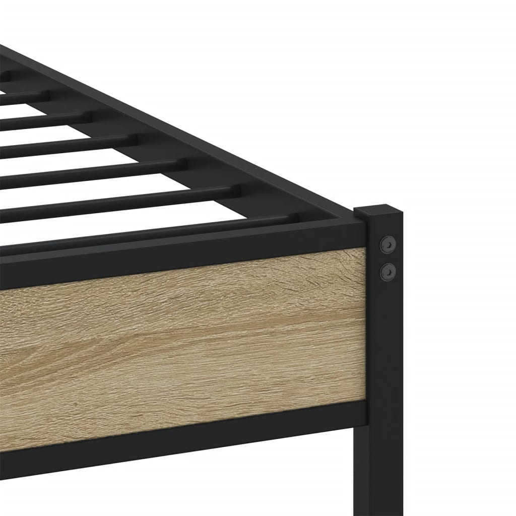 sengeramme uden madras 100x190 cm metal sonoma-eg