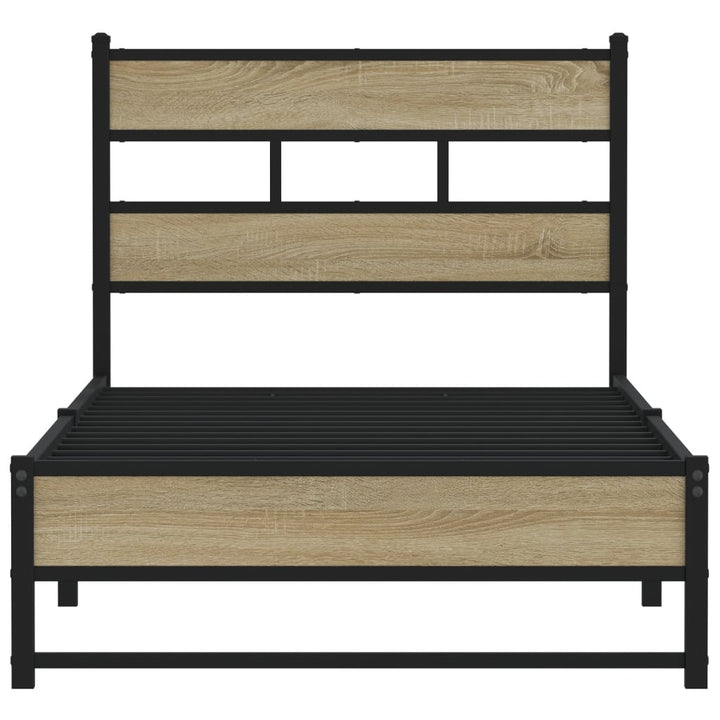 sengeramme uden madras 100x200 cm metal sonoma-eg
