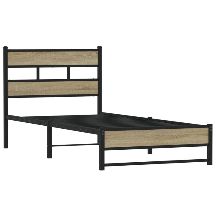 sengeramme uden madras 107x203 cm metal sonoma-eg