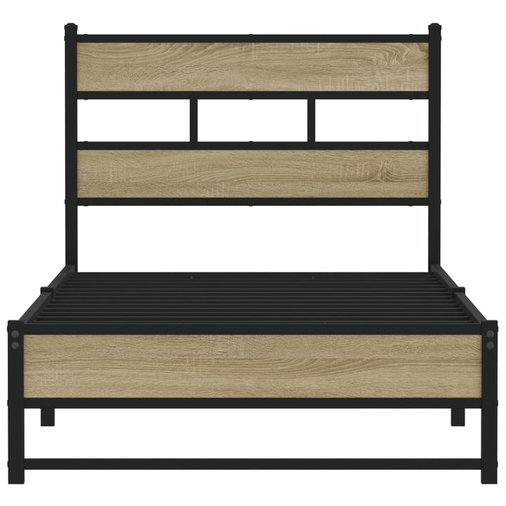 sengeramme uden madras 107x203 cm metal sonoma-eg