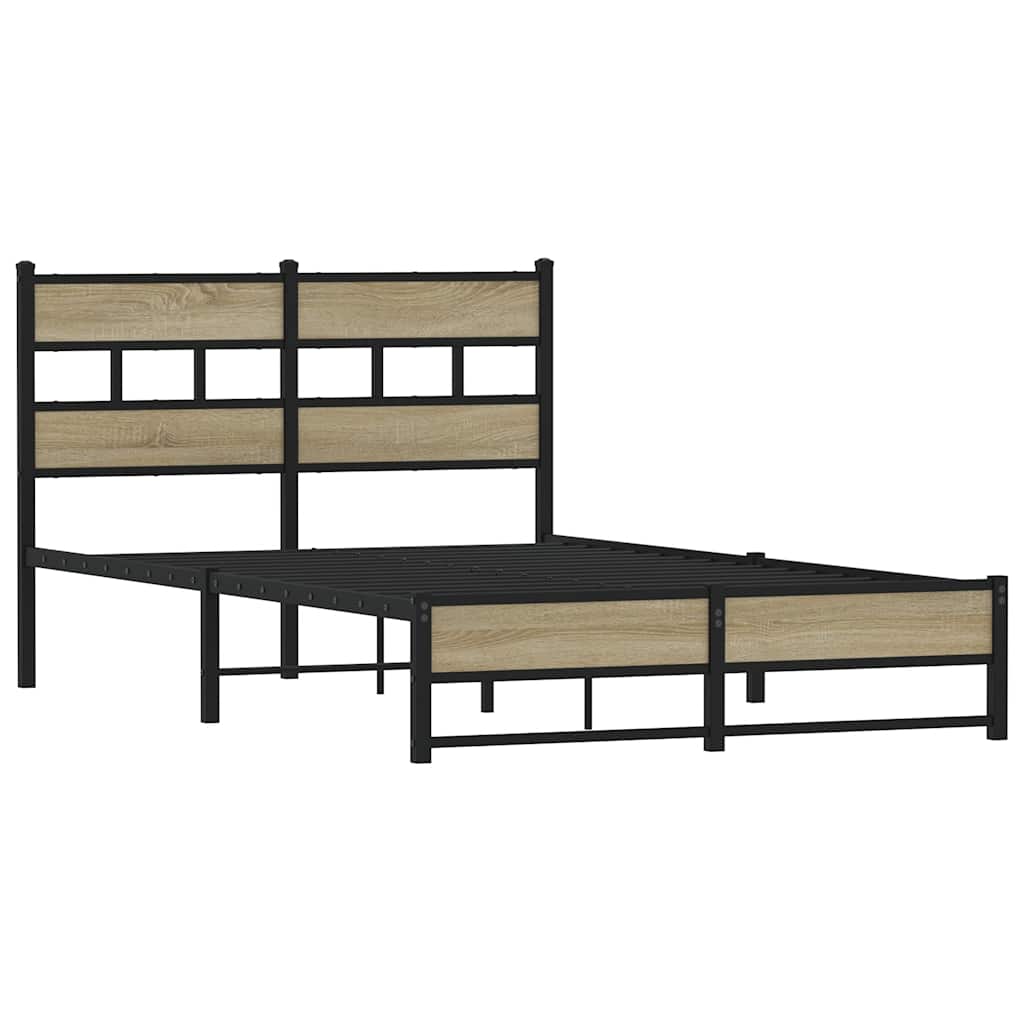 sengeramme uden madras 120x200 cm metal sonoma-eg