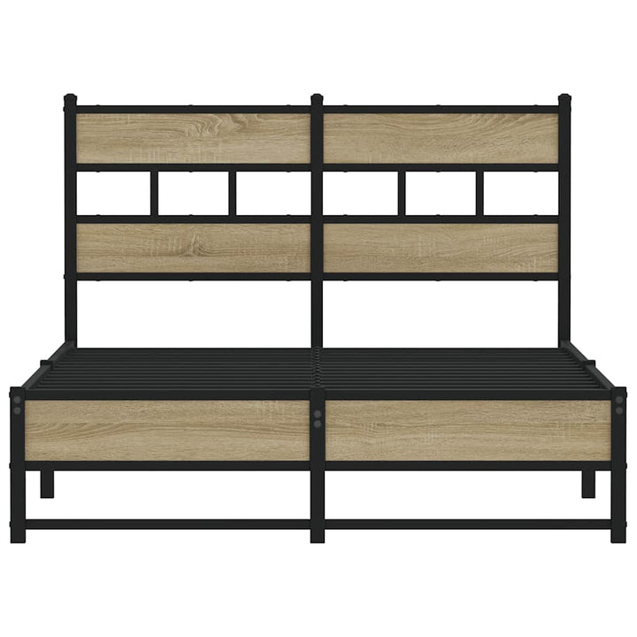 sengeramme uden madras 120x200 cm metal sonoma-eg
