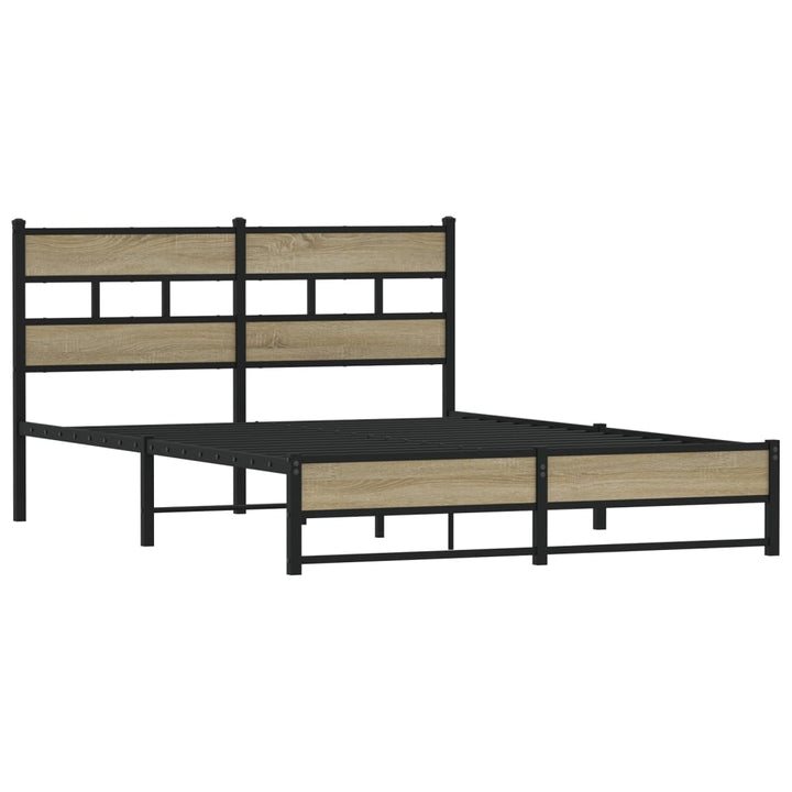 sengeramme uden madras 140x190 cm metal sonoma-eg