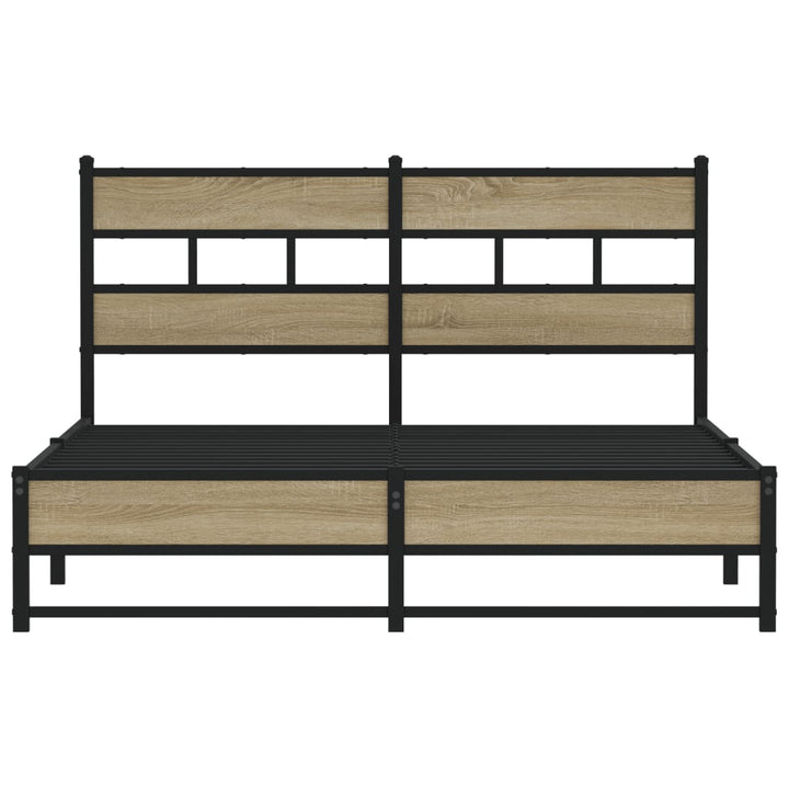sengeramme uden madras 140x190 cm metal sonoma-eg