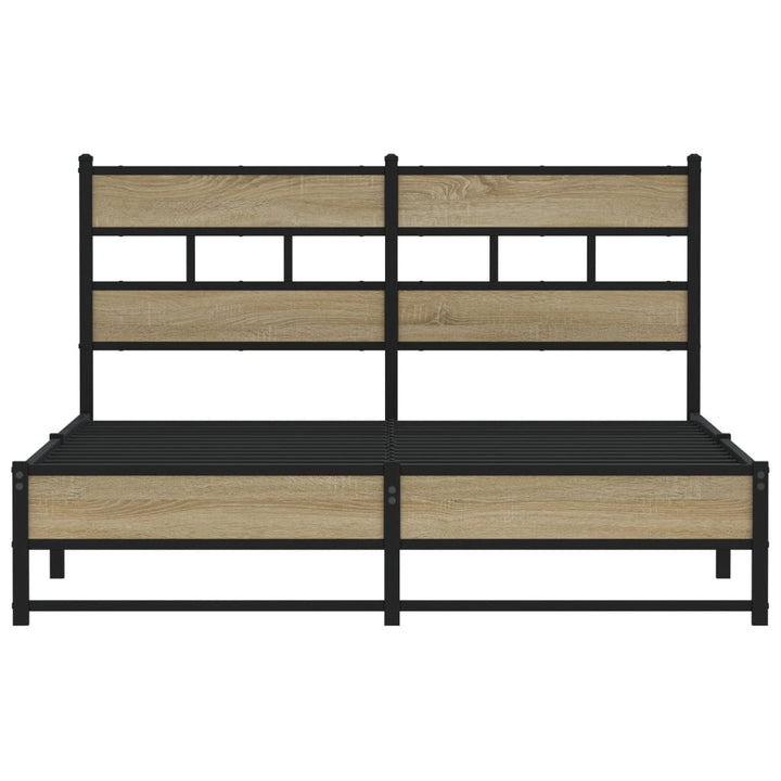 sengeramme uden madras 160x200 cm metal sonoma-eg