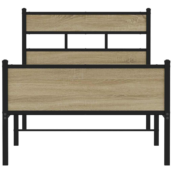 sengeramme 80x200 cm uden madras konstrueret træ sonoma-eg