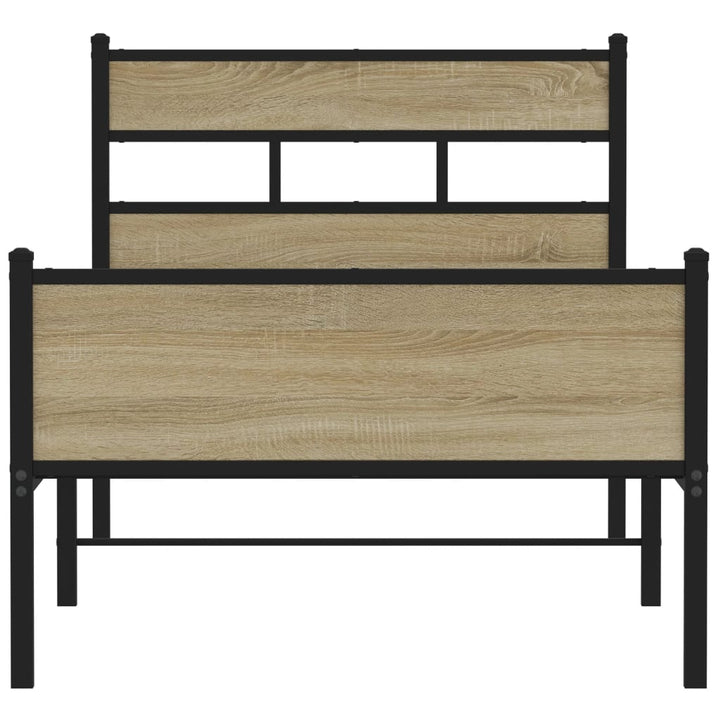 sengeramme 100x190 cm uden madras konstrueret træ sonoma-eg