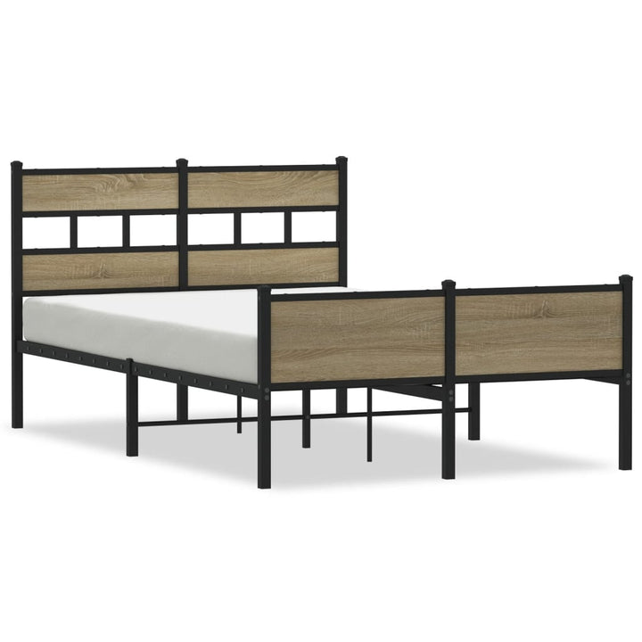 sengeramme 120x200 cm uden madras konstrueret træ sonoma-eg