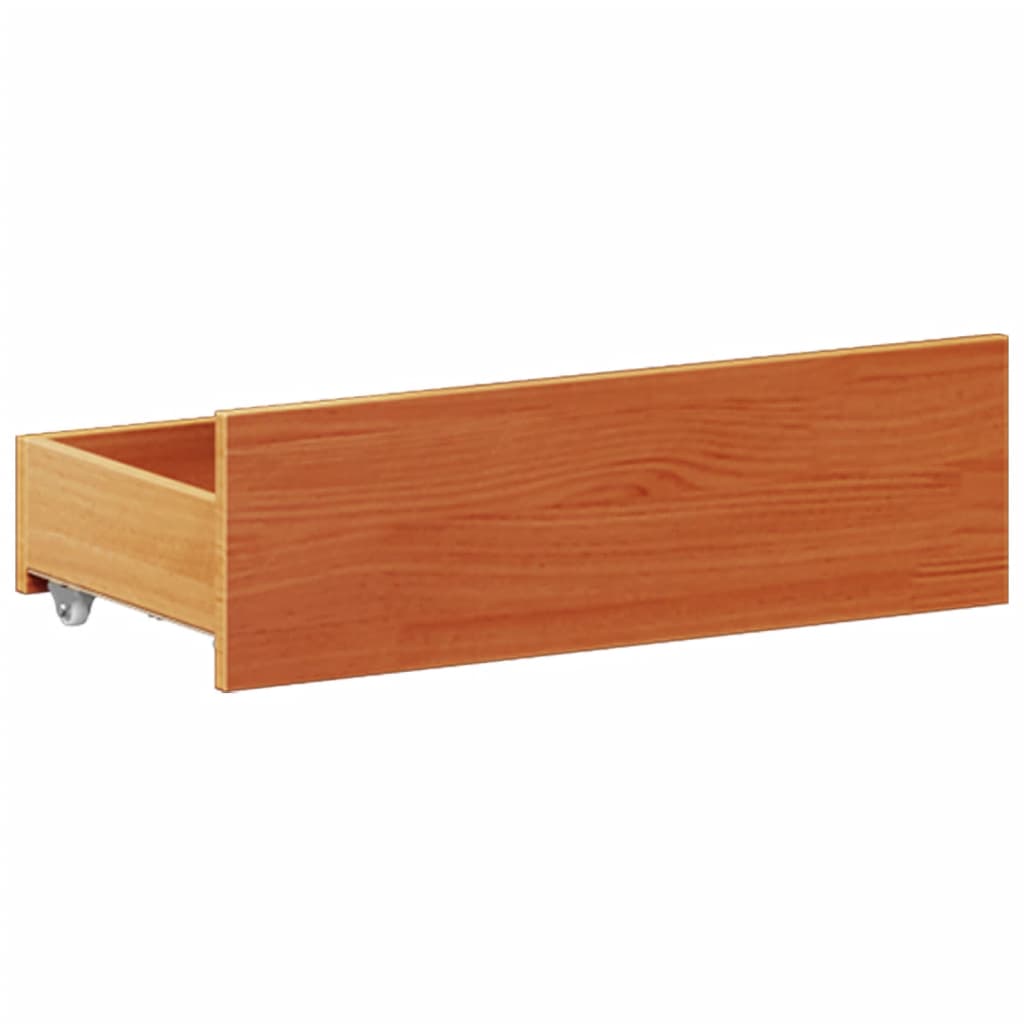sengeramme m. sengegavl 180x200 cm uden madras massivt fyr brun