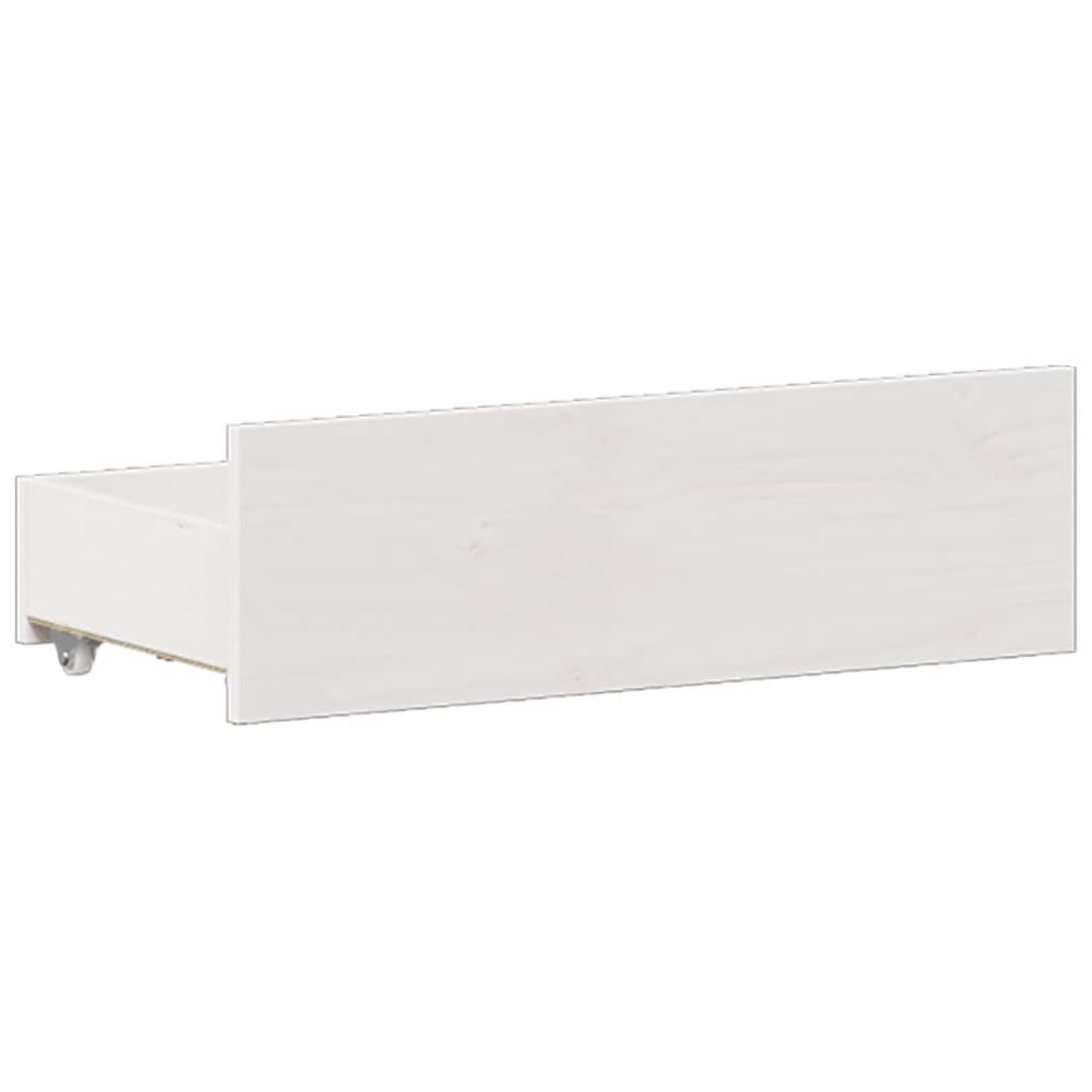 sengeramme m. sengegavl 150x200 cm uden madras massivt fyr hvid
