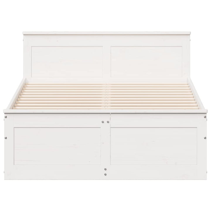 sengeramme m. sengegavl 135x190 cm uden madras massivt fyrretræ