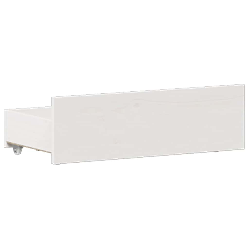sengeramme m. sengegavl 120x190 cm uden madras massivt fyr hvid