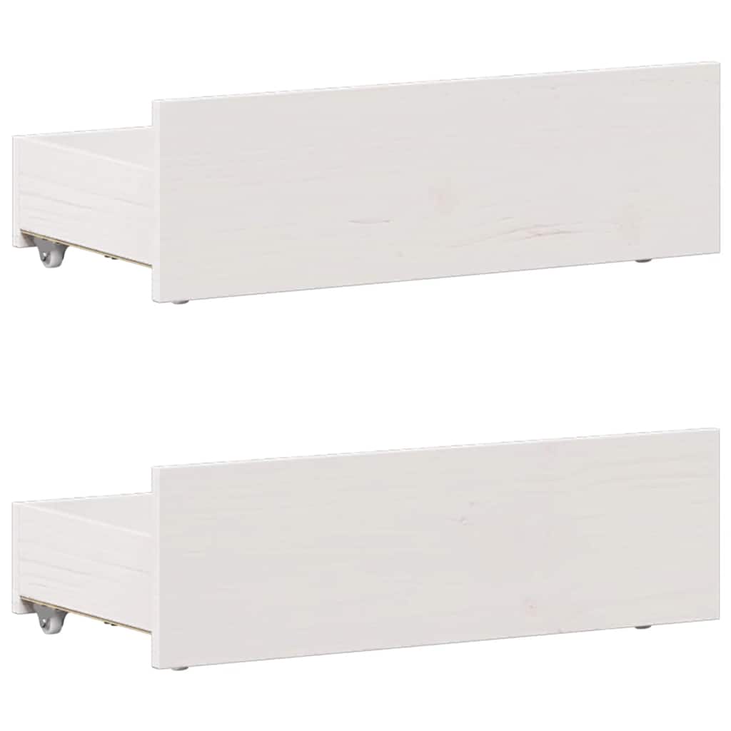 sengeramme m. sengegavl 90x190 cm uden madras massivt fyr hvid