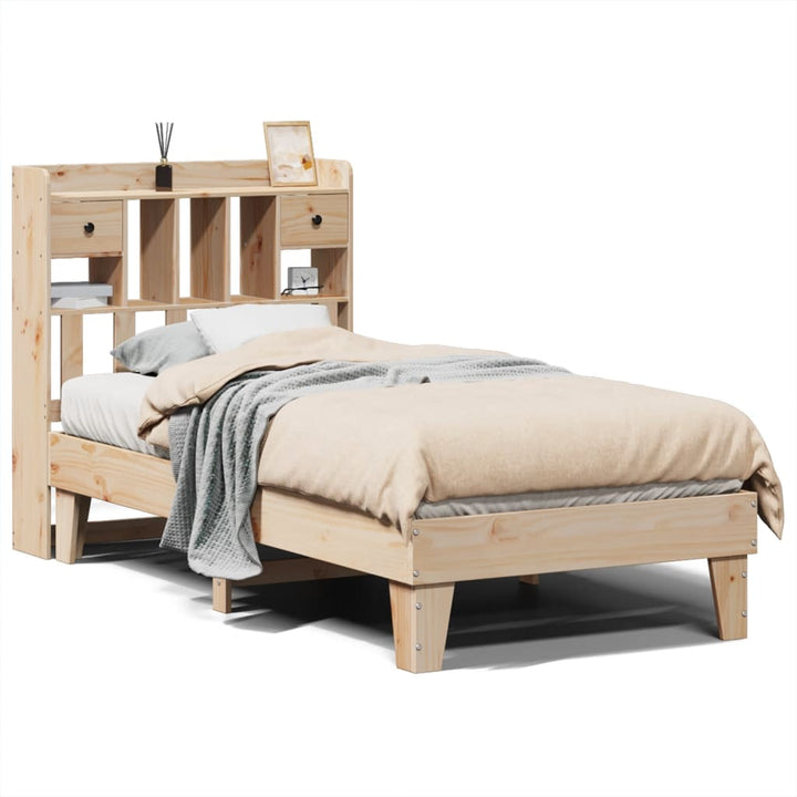 sengeramme uden madras 90x190 cm massivt fyrretræ