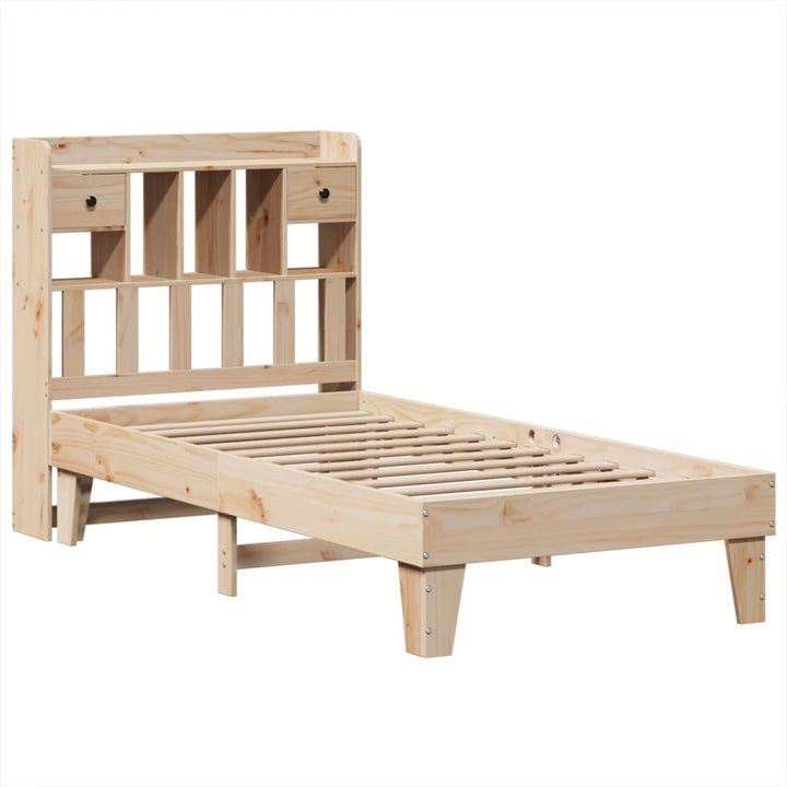 sengeramme uden madras 90x190 cm massivt fyrretræ