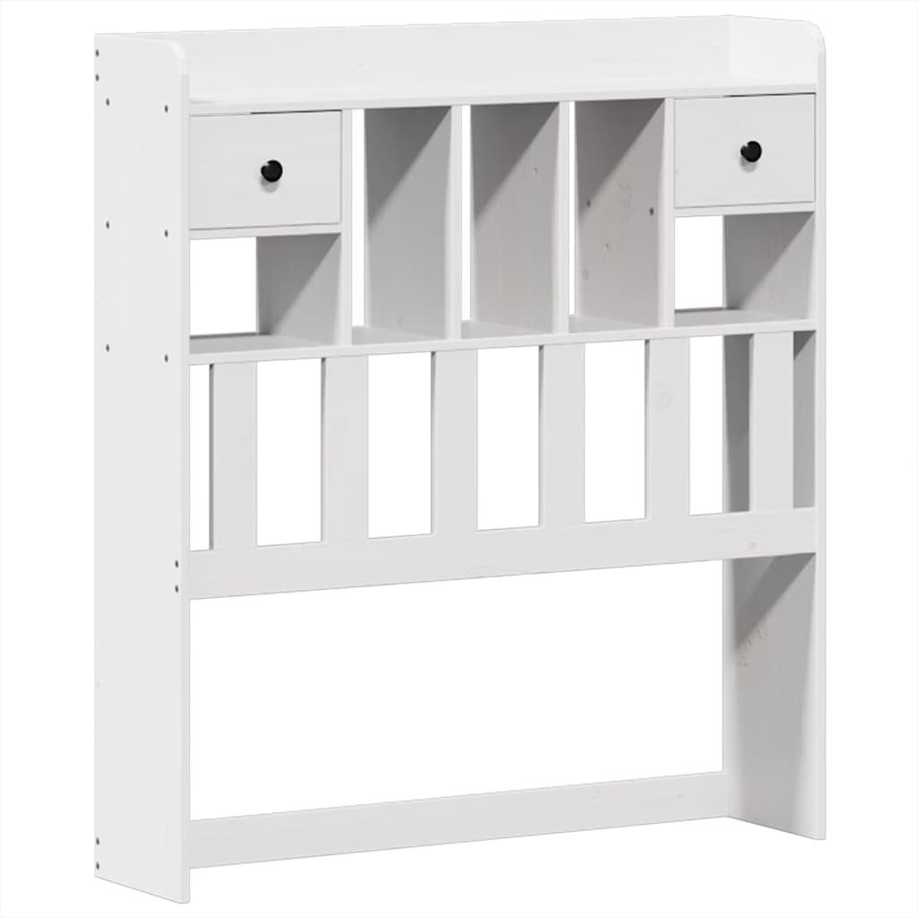 sengeramme uden madras 75x190 cm massivt fyrretræ hvid