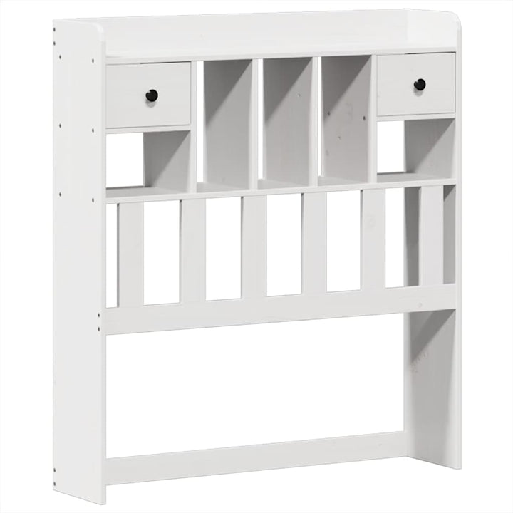 sengeramme uden madras 75x190 cm massivt fyrretræ hvid