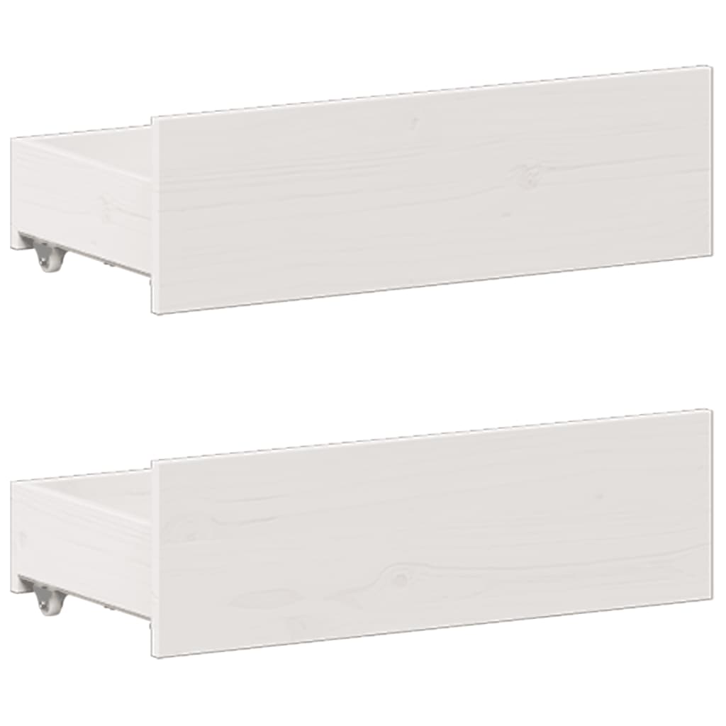 seng med reol uden madras 150x200 cm massivt fyrretræ hvid