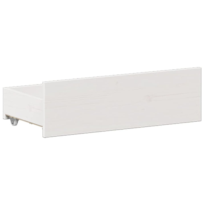 seng med reol uden madras 150x200 cm massivt fyrretræ hvid