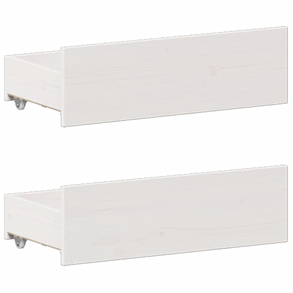 seng med reol uden madras 140x200 cm massivt fyrretræ hvid