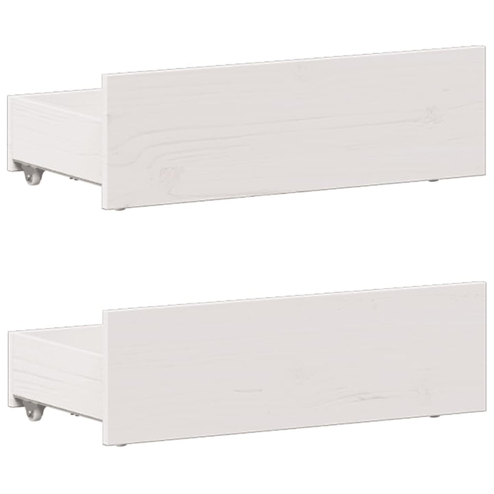 seng med reol uden madras 90x190 cm massivt fyrretræ hvid