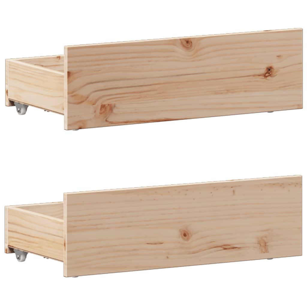seng med reol uden madras 75x190 cm massivt fyrretræ