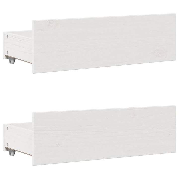 seng med reol uden madras 140x190 cm massivt fyrretræ hvid