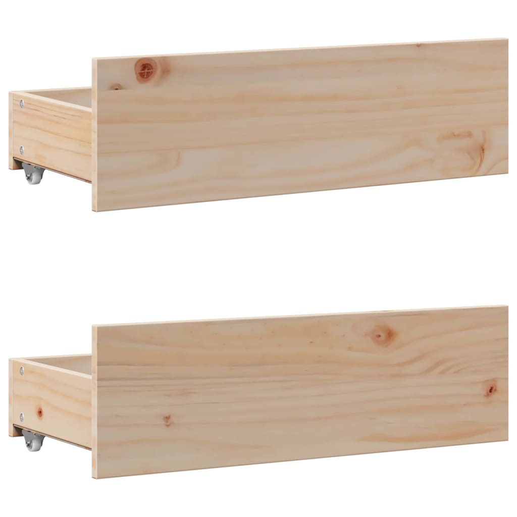 seng med reol uden madras 135x190 cm massivt fyrretræ