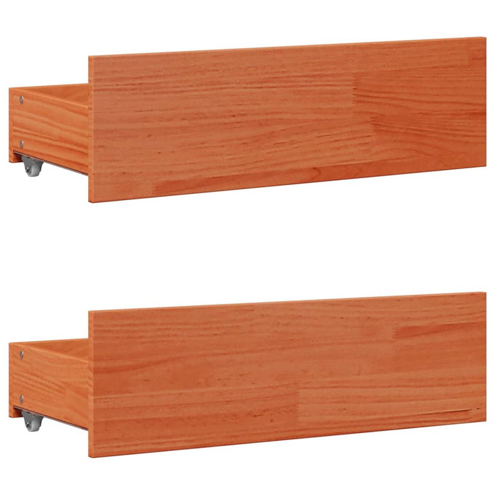 seng med reol uden madras 75x190 cm massivt fyrretræ gyldenbrun