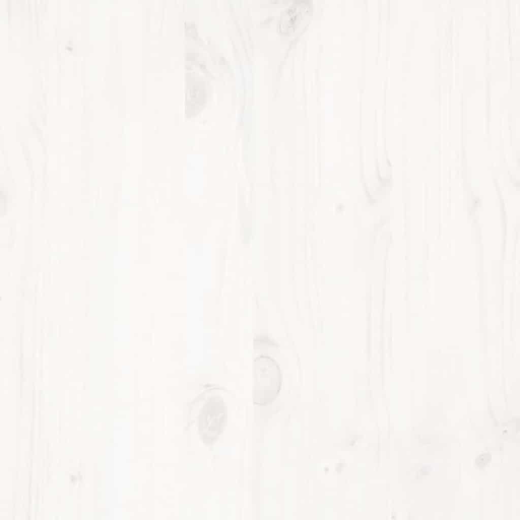 sengeramme uden madras 160x200 cm massivt fyrretræ hvid