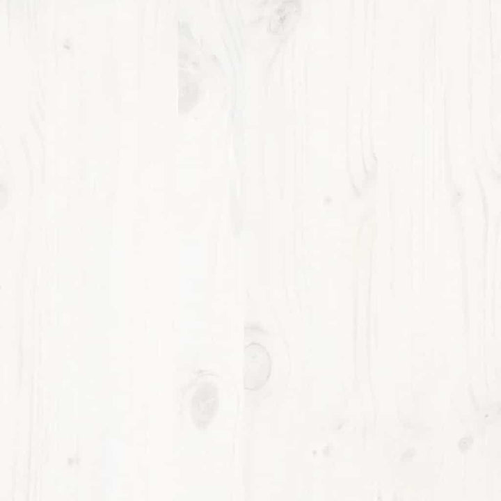 sengeramme uden madras 100x200 cm massivt fyrretræ hvid