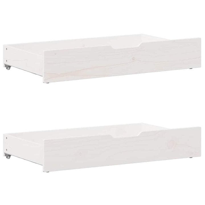 sengeramme uden madras 150x200 cm massivt fyrretræ hvid