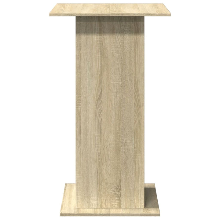 barbord med opbevaring 60x60x102 cm konstrueret træ sonoma-eg