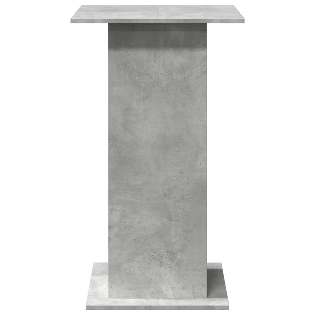barbord med opbevaring 60x60x102 cm konstrueret træ betongrå