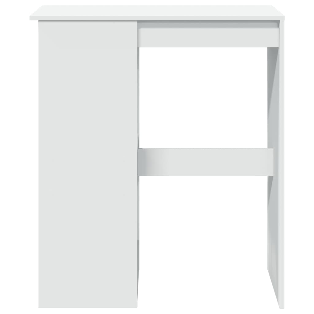 barbord med stativer 90x47,5x103,5 cm konstrueret træ hvid