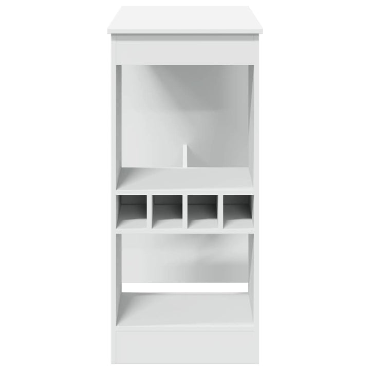 barbord med stativer 90x47,5x103,5 cm konstrueret træ hvid