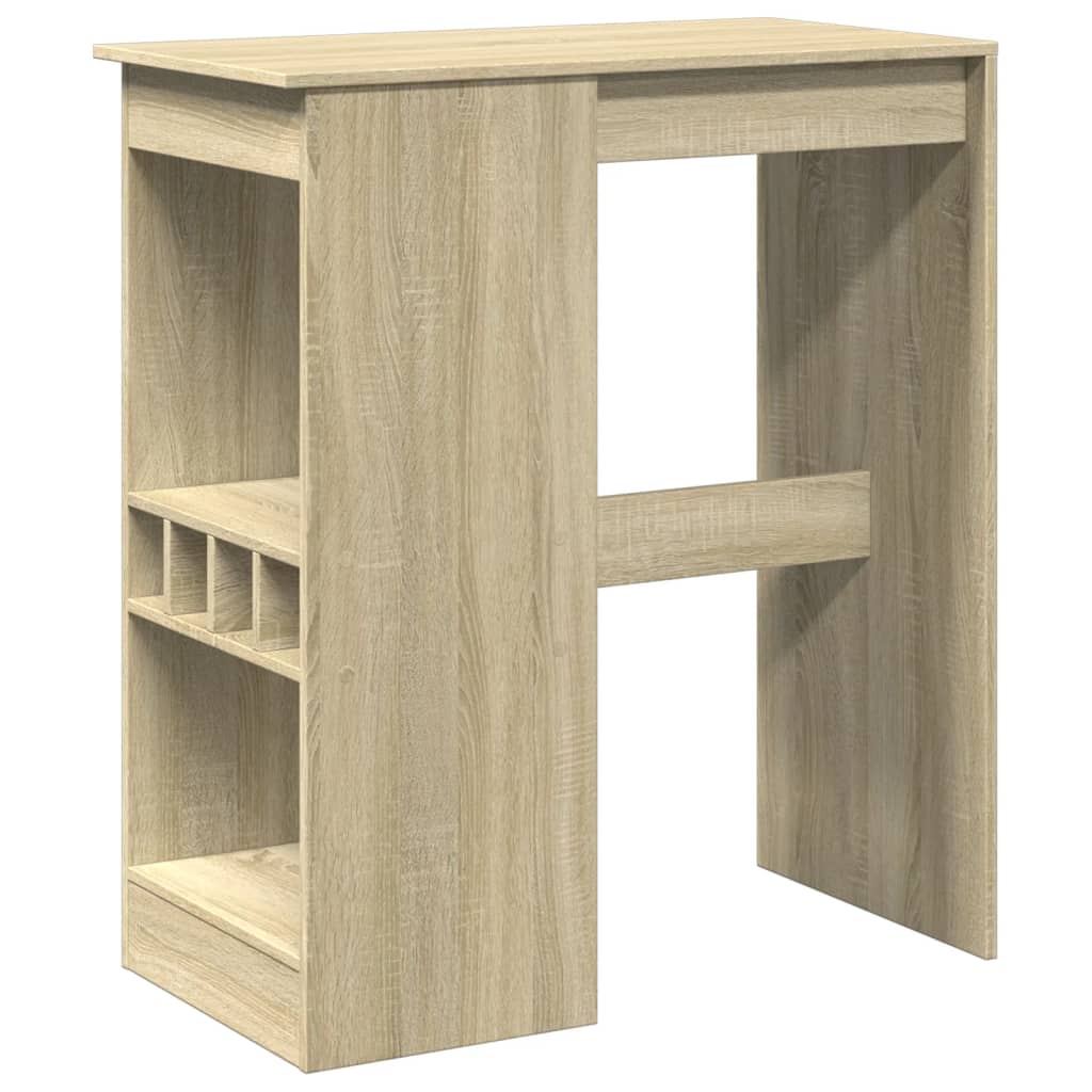 barbord med stativer 90x47,5x103,5 cm konstrueret træ sonoma-eg