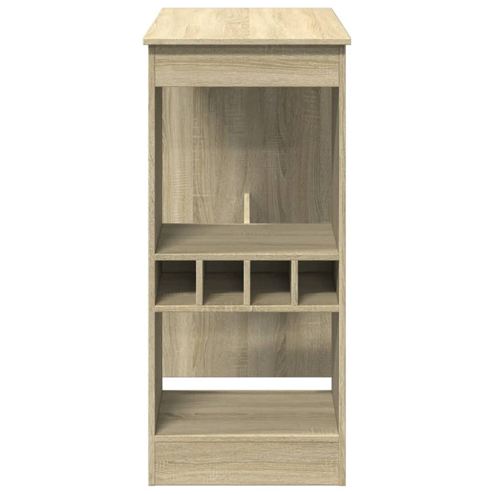 barbord med stativer 90x47,5x103,5 cm konstrueret træ sonoma-eg