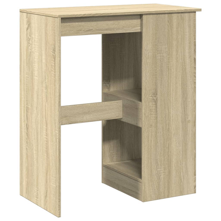 barbord med stativer 90x47,5x103,5 cm konstrueret træ sonoma-eg