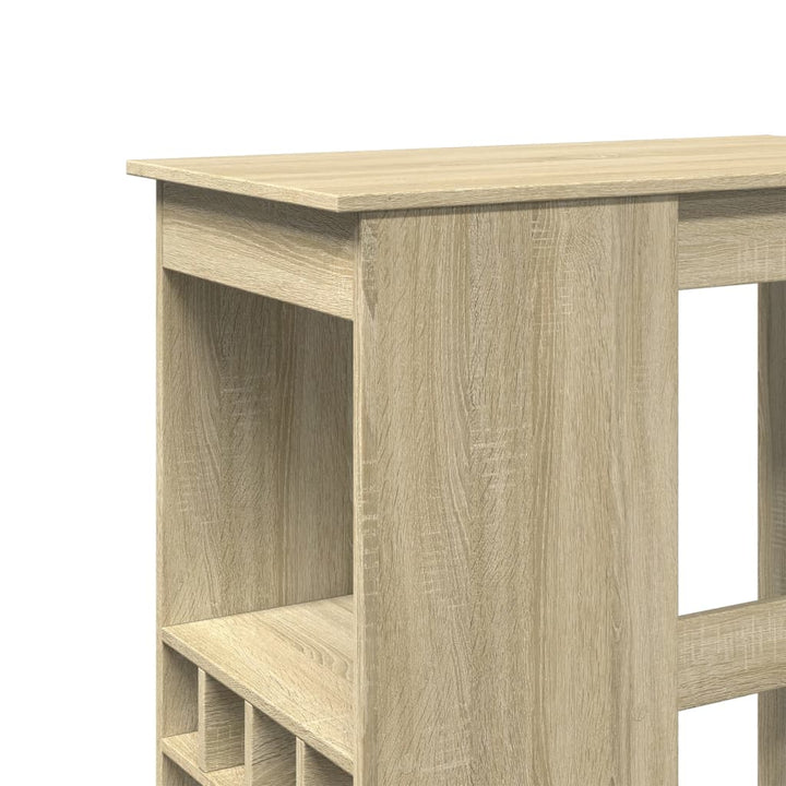 barbord med stativer 90x47,5x103,5 cm konstrueret træ sonoma-eg