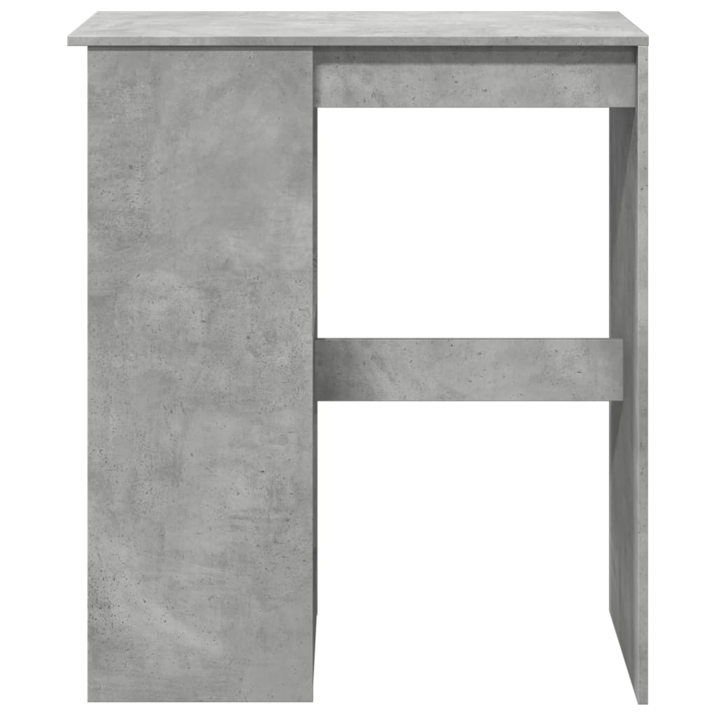 barbord med stativer 90x47,5x103,5 cm konstrueret træ betongrå